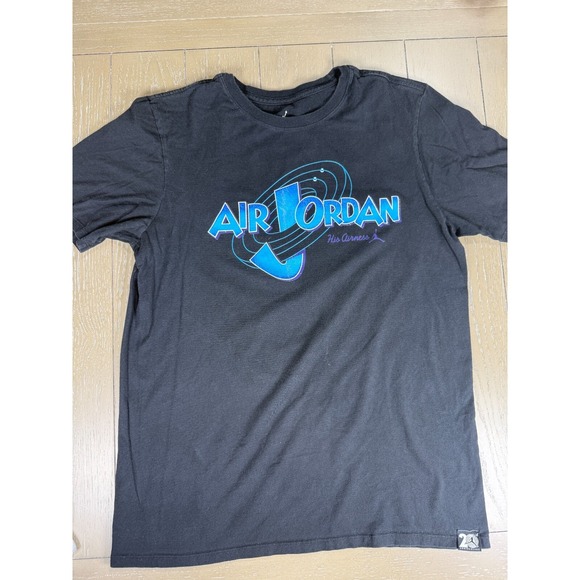 Jordan Other - Air Jordan Shirt Mens Medium Black His Airness 20th Anniversary Graphic Print